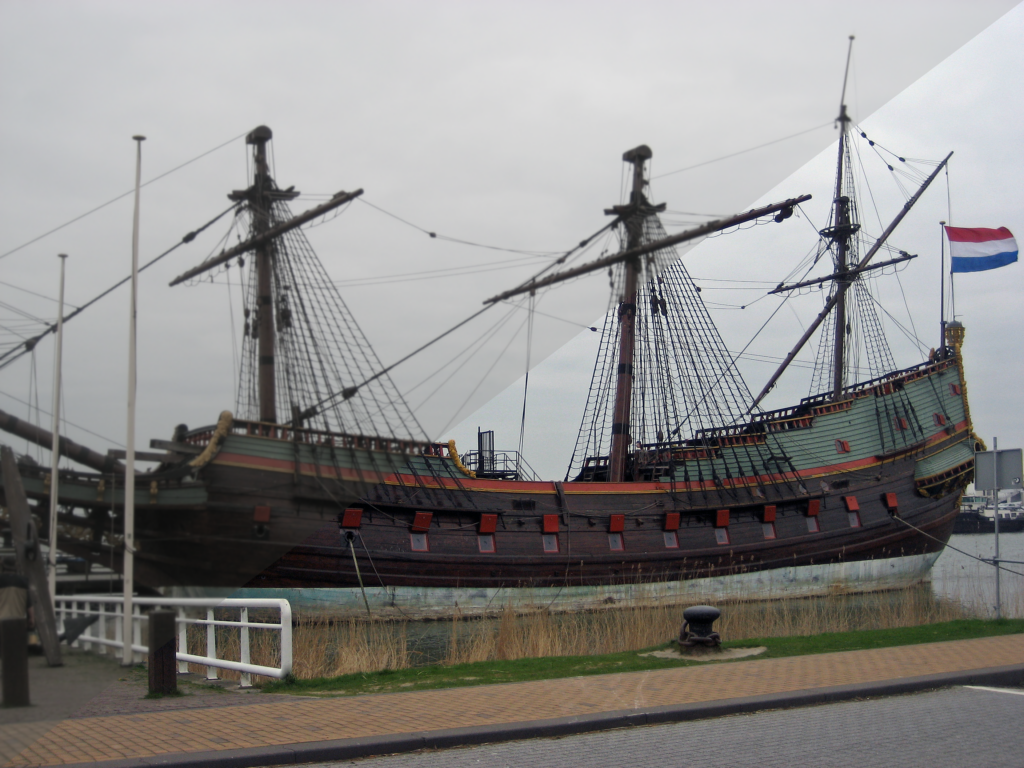Nachbau des Segelschiffs Batavia.